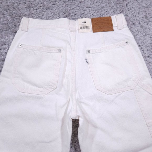 Levi’s Premium Dad Utility Jeans Baggy Loose Relaxed Straight Leg White 25 x 30 - Picture 5 of 14